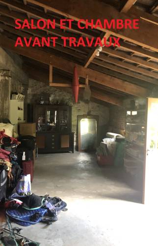 Corps de ferme avant travaux pour résidence secondaire - Pleyben - 29190 -