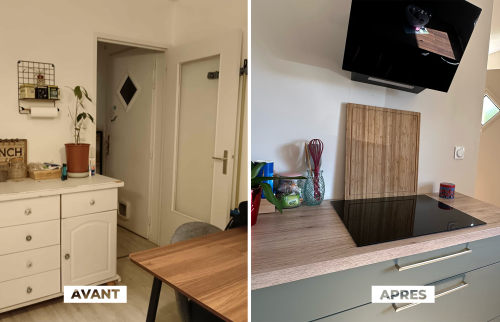 Rénovation cuisine - avant/après