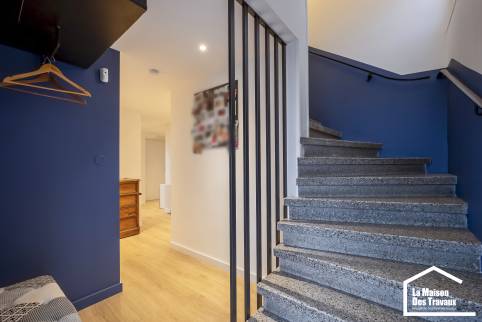 Rénovation complète d'une villa contemporaine sur 2 niveaux, Champagne au Mont D'Or