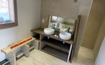 Salle de bain V - Vue d'ensemble- architecte 73, décorateur intérieur 73, peintre 73, carreleur 73, plaquiste 73, plombier 73, électricien 73