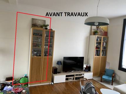 Emplacement du futur passage vers l'extension (Montgeron 91230)