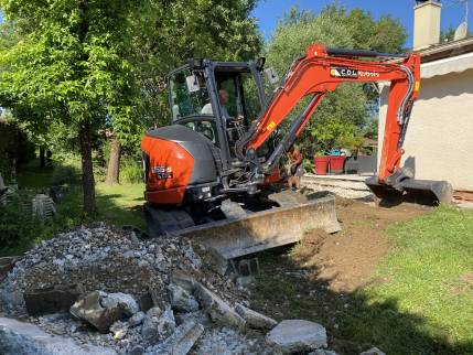  Travaux de démolition d'une ancienne terrasse - Montauban 82000