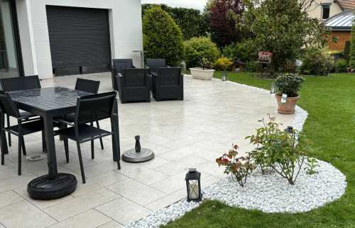 Aménagement et agrandissement de terrasse à Roumare (76480)