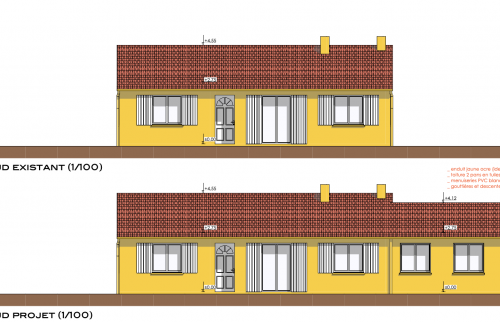  Création d'une suite parentale de 20 m² à Maisdon-sur-Sèvre - simulation après projet