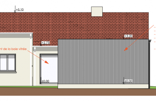 Construction d'un garage et d'une véranda au Loroux-Bottereau