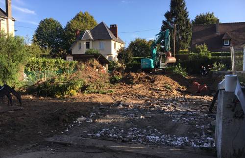 Terrassement maison neuve La Maison des Travaux Rouen 4