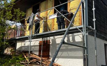 Dépose d'une façade à Porte de Savoie