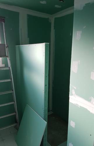 Pendant travaux : rénovation salle de bain en cours - Amiens