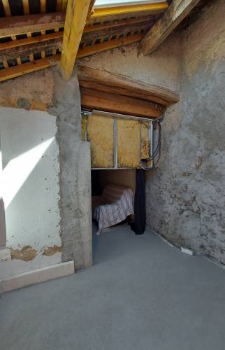 Percement entre le salon et la future chambre