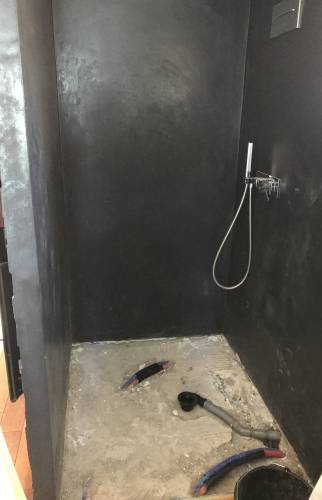 Travaux chantier de rénovation de douche à l'italienne sur Cassis (13260)