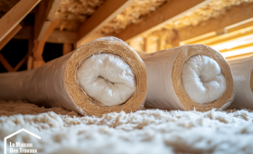 Laine soufflée dans les combles