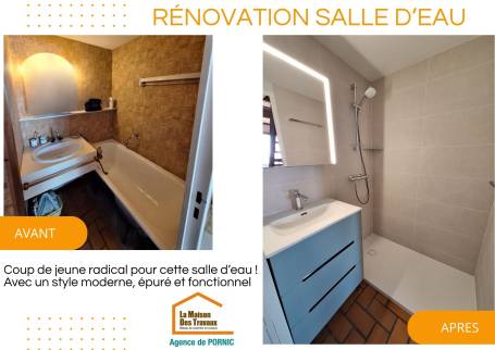 Rénovation de salle de bain dans une résidence secondaire - Pornic 44210