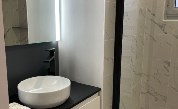 Rénovation d'une salle de bain à Vertou  - meuble vasque