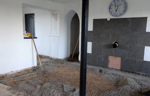 Sols d'une maison ancienne en réfection