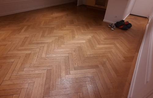 Avant restauration parquet Pontarlier