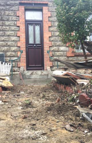 Allée avant les travaux