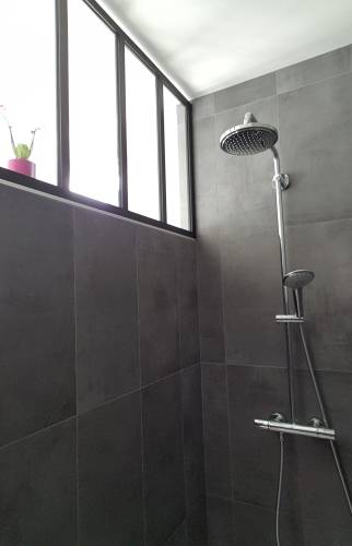 Après travaux : Création douche à l'italienne