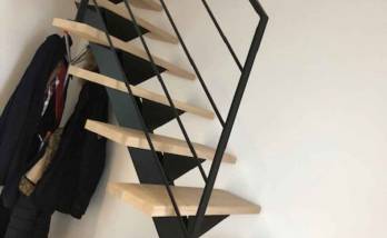 Pose d'un escalier en bois à Trouville