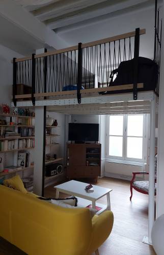 Mezzanine bois et acier