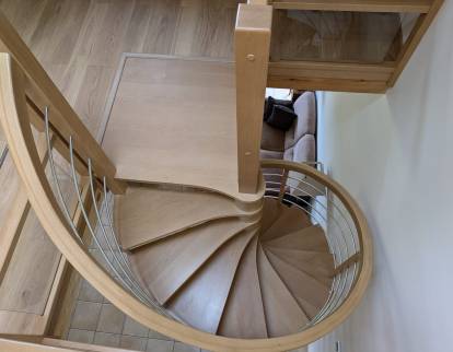 haut de l'escalier 