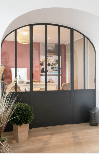 Mise en place d'une verrière dans une entreprise