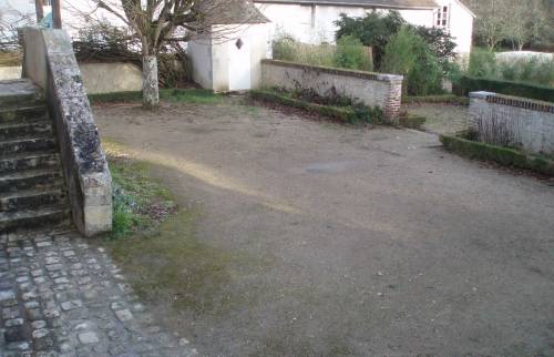 Cour terrasse avant travaux