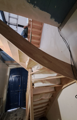 Création d'un escalier 1/4 tournant
