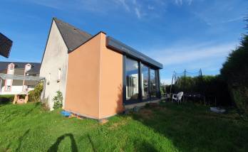 Véranda terminée : résultat final de l'extension maison lumineuse