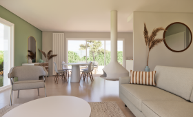 Rénovation complète d'une pièce de vie à Basse-Goulaine 44115 - visualisation 3D