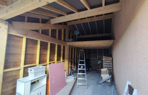 Création d’un carport en bois à Savigneux 