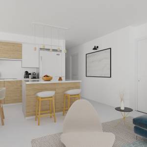 design pièce de vie anguleuse avec baies vitrées à Toronto