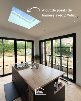 Ajouts de points de lumière avec deux velux (Crosne 91560)