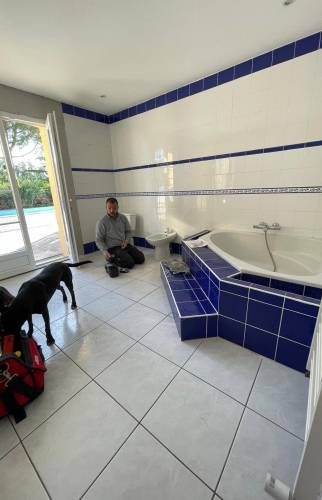 salle de bain rénovée à Saintes