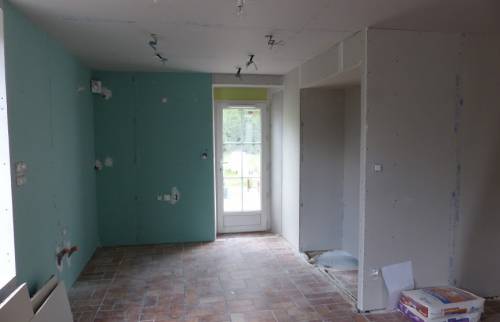 Travaux de platrerie terminée