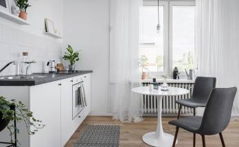 Aménagement d'un coin cuisine dans un petit appartement à Biarritz