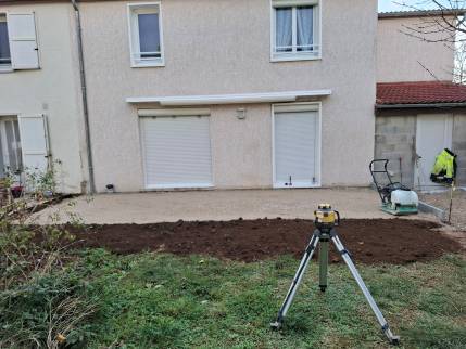 Travaux préparatoires à la construction de terrasse - Ambérieu-en-Bugey 01500