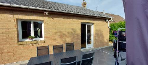 Baie vitrée avant travaux Arras