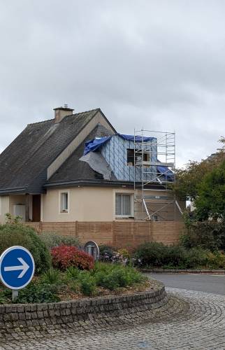 Construction de la surélévation de maison à Chartres-de-Bretagne