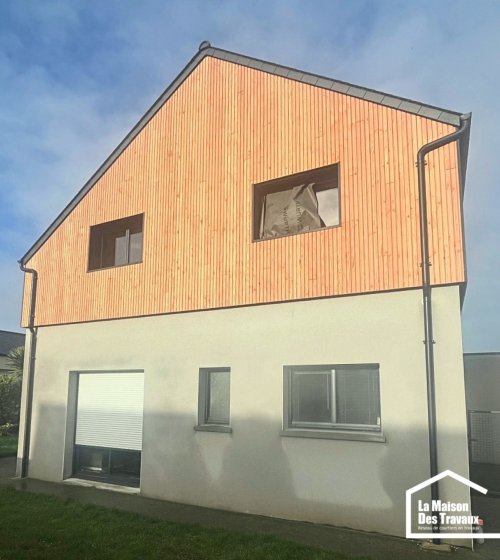 Agrandir sa maison grâce à une surélévation en ossature bois Lécousse 35133