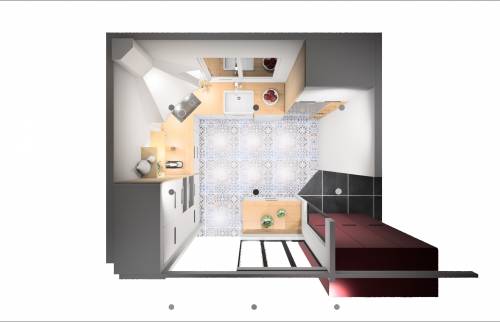 Maquette 3D de la cuisine