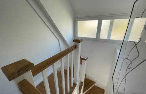 escalier bois rénové