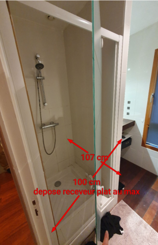 Salle d’eau avant rénovation à Saint-Jacques-de-la-Lande