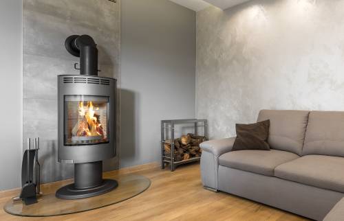 Installer un poêle dans un salon 