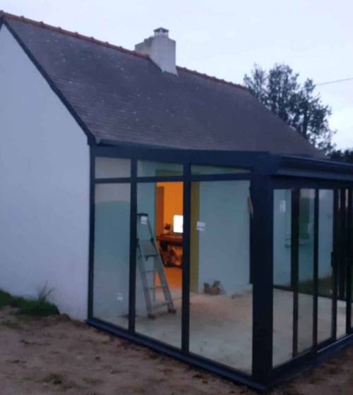 Construction d'une véranda