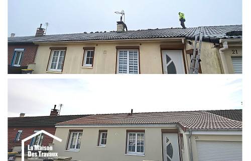 Rénovation de toiture avant après 