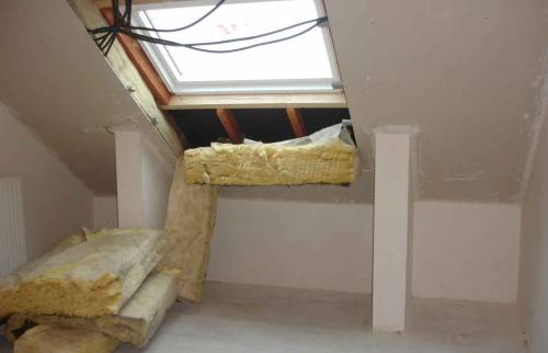 Pendant les travaux d'isolation