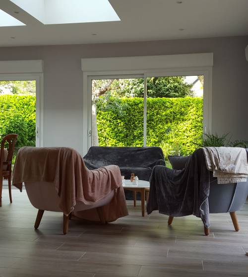 Intérieur extension de maison