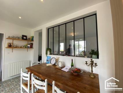 Verrière d'atelier dans cuisine