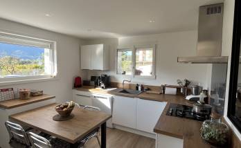 Photo d'ensemble de la nouvelle cuisine