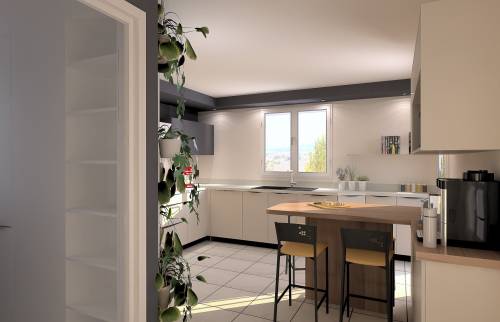 Conception des plans 3D cuisine Lempdes 